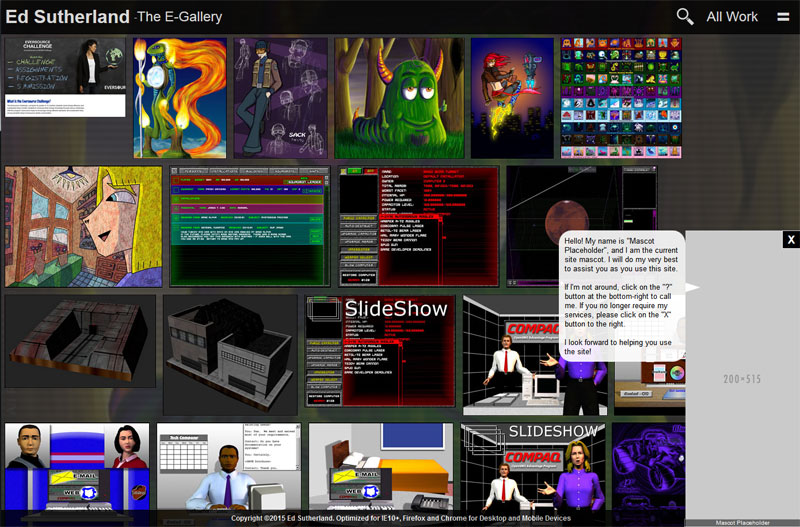 E-Gallery Responsive Prototype, 2015