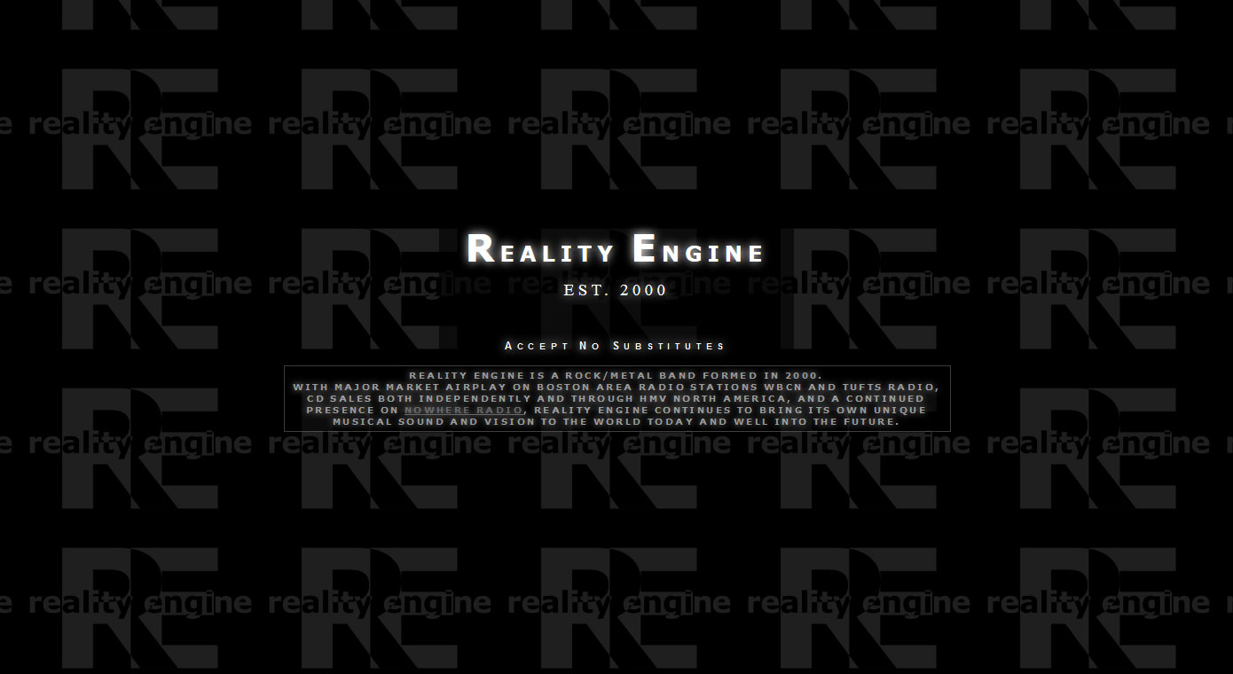 Reality Engine Website Design